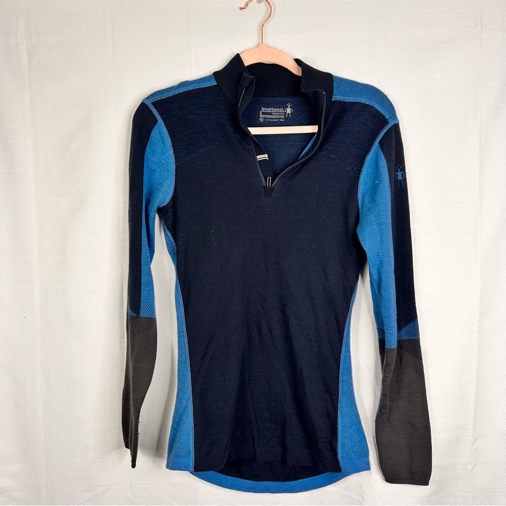 Men's Smartwool Intraknit thermal 1/4 zip base layer sweater winter spring fall